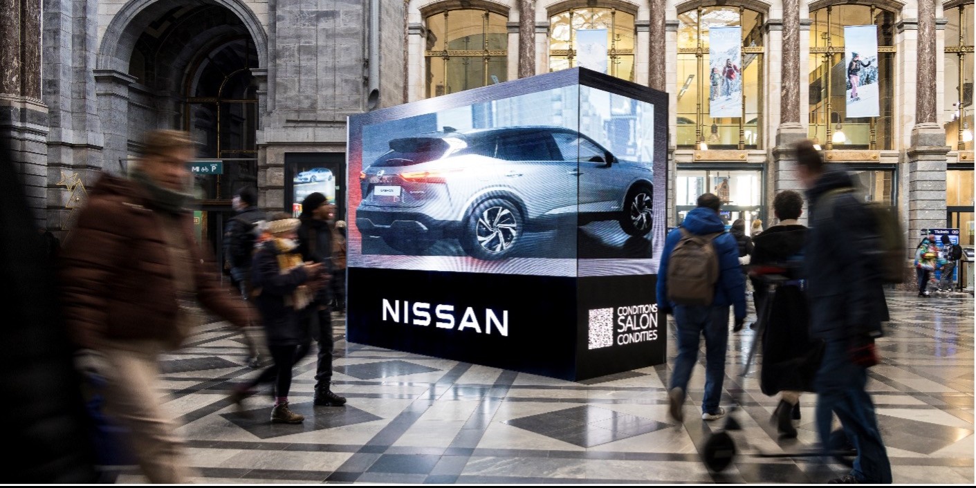 Photo of Nissan maakt een vliegende start met de 3D LED Wall XXL van Urban Media
