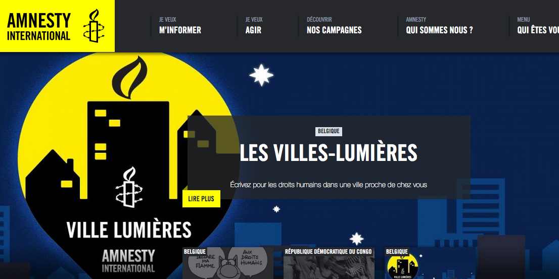 Photo of Nouveau site pour Amnesty International