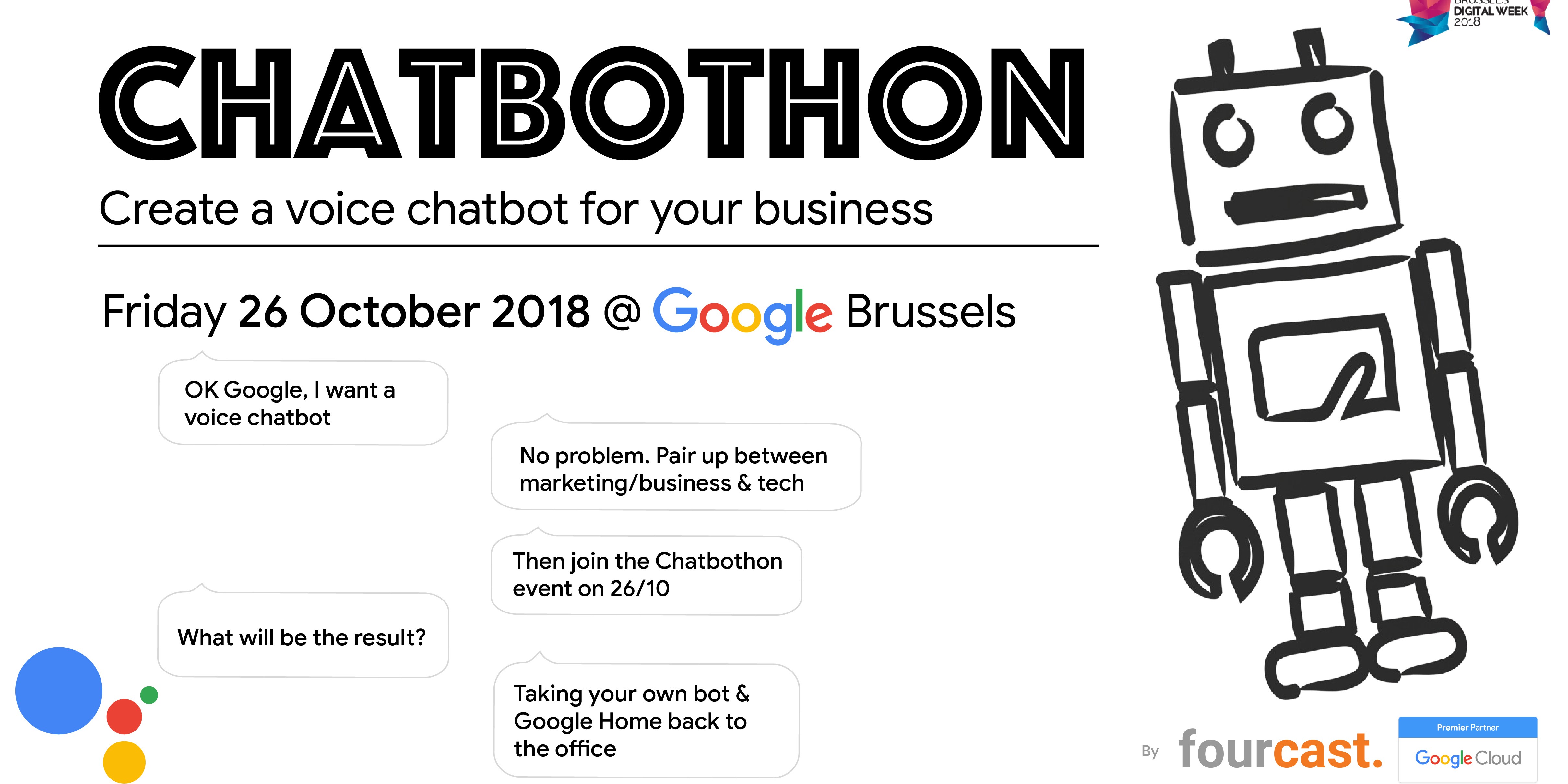 Photo of Fourcast et la Brussels Digital Week vous invite au Chatbothon !